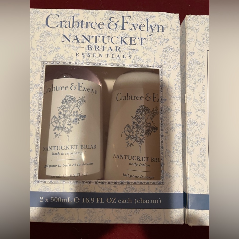 Crabtree & Evelyn, Nantucket Briar, Gift Set 16.9 Oz Bath Shower Gel Body Lotion